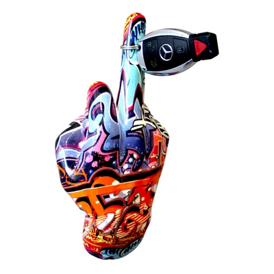 Interior Illusion Plus Interior Illusions Plus Street Art Middle Finger Hand Wall Mount - 9" Tall