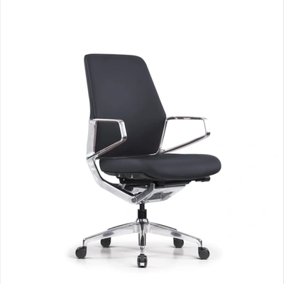 The Decent Living Decent Living Premium Office Chair Italian Leather Polishing Aluminum