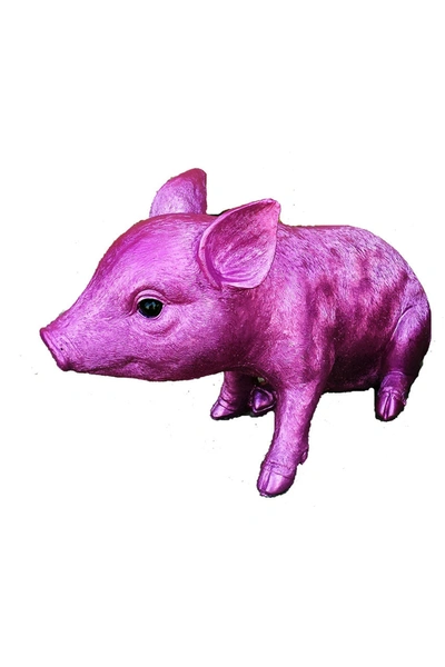 Interior Illusion Plus Interior Illusions Plus Pink Chrome Piggy Standing - 9.5" Long
