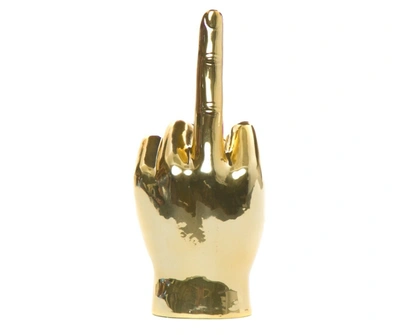 Interior Illusion Plus Interior Illusions Plus Gold Middle Finger Tabletop - 9" Tall