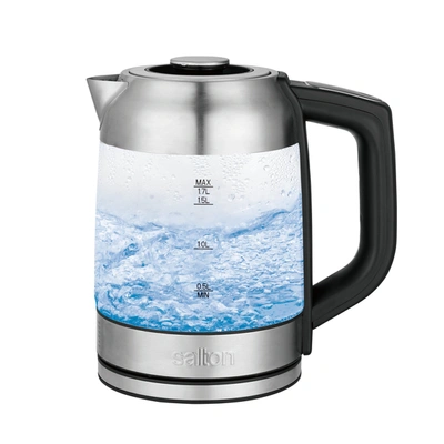 Salton Temperature Control Kettle & Tea Steeper 58oz Silver