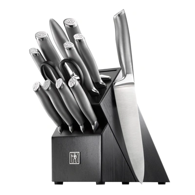 Henckels Modernist 13-pc Knife Set With Block, Chef Knife, Paring Knife, Steak Knife, Black, Stainless Steel