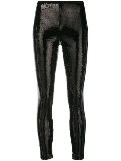 Marc Jacobs Stretch Sequin Leggings In Black