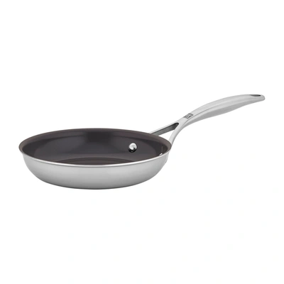 Zwilling Energy Plus 8-inch Stainless Steel Ceramic Nonstick Fry Pan In Stainless Steel,grey
