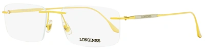 Longines Men's Rimless Eyeglasses Lg5001h 030 Gold 56mm In Multi