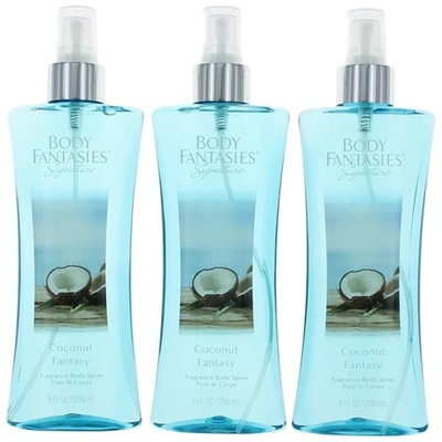 Parfums De Coeur Awbfco8bm3p 8 oz Coconut Fantasy By Fantasies Fragrance Body Spray For Women, Pack