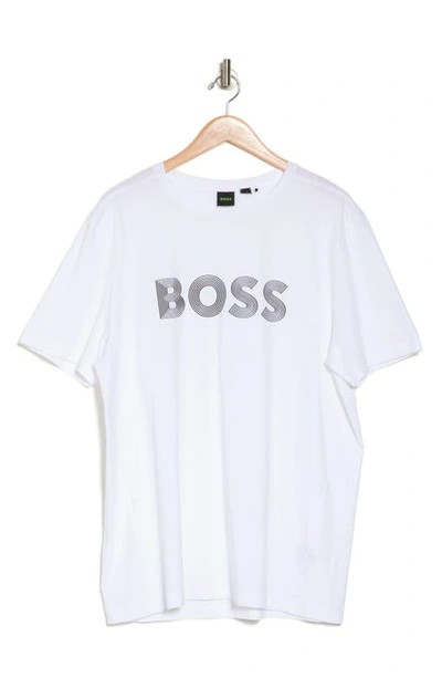 Hugo Boss Logo Graphic T-shirt In White