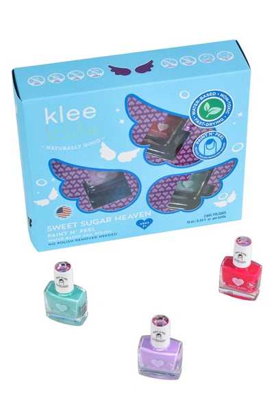 Klee Kids Kids' Sweet Sugar Heaven 3-piece Nail Polish Set In Purple