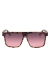 Aire Ara 142mm Shield Sunglasses In Cooke Tort