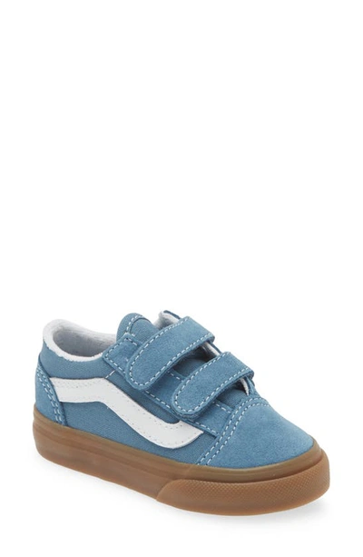 Vans Kids' Old Skool V Sneaker In Blue/ True White