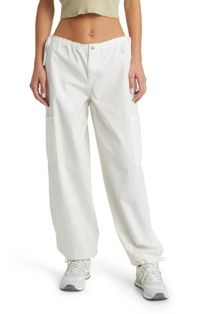 Pacsun Parachute Cargo Trousers In Bright White