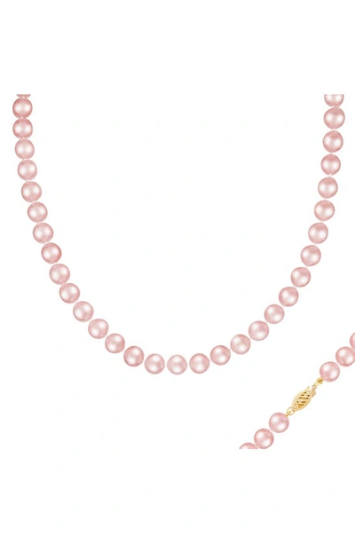 Splendid Pearls 8-9mm Cultured Freshwater Pearl Necklace In Purple