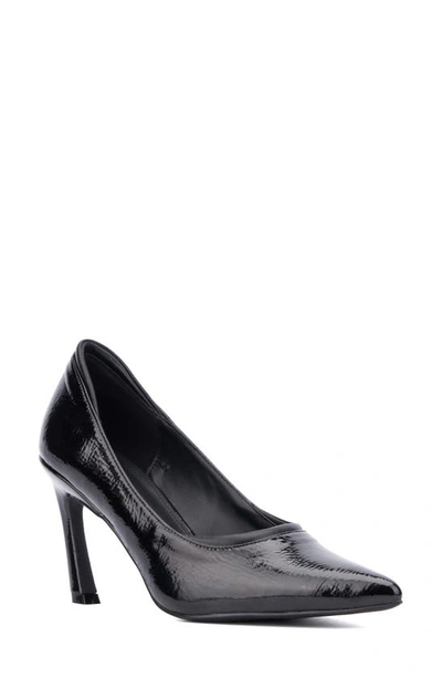 New York And Company Kailynn Stiletto Pump In Black Patent