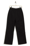 English Factory Wide Leg Cargo Pants In Black