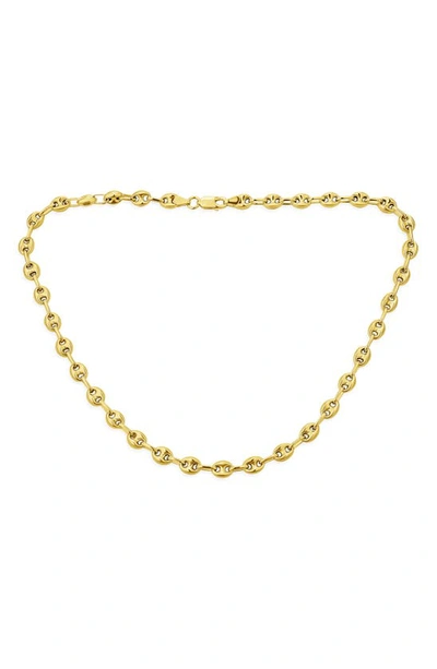 Bling Jewelry Anchor Mariner Chain Necklace In Gold-tone