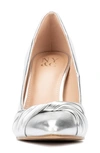 New York And Company Monique Twist Pump In Silver