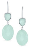 Bling Jewelry Gemstone Drop Earrings In Blue