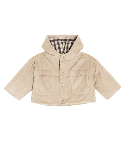 1+ In The Family Babies' Beige Cotton Corduroy Jacket