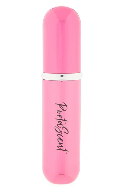 Portascent Porascent Traveller Perfume Atomiser In Metallic Hot Pink