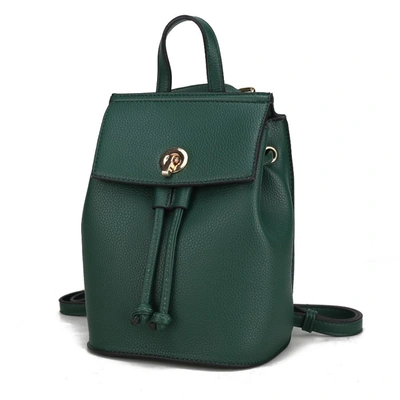 Mkf Collection By Mia K Serafina Vegan Leather Women's Backpack In Green