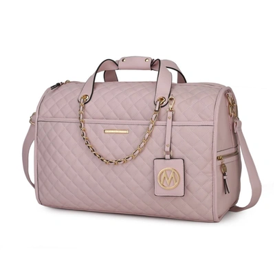 Mkf Collection By Mia K Lexie Vegan Leather Women's Duffle In Pink