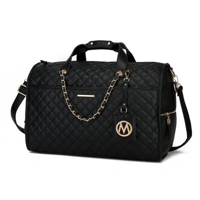 Mkf Collection By Mia K Lexie Vegan Leather Women's Duffle In Black