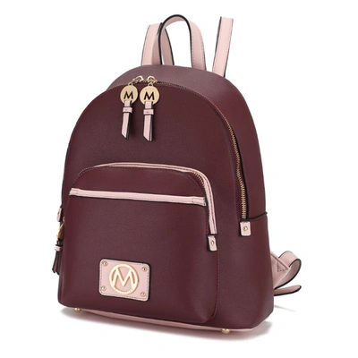 Mkf Collection By Mia K Alice Vegan Leather Backpack Handbag In Red