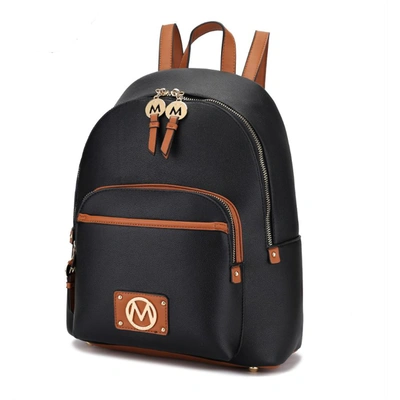 Mkf Collection By Mia K Alice Vegan Leather Backpack Handbag In Black