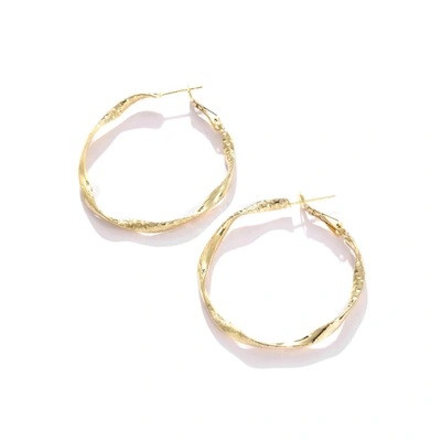 Sohi Women Gold Plated Designer Hoop Earring In Pink