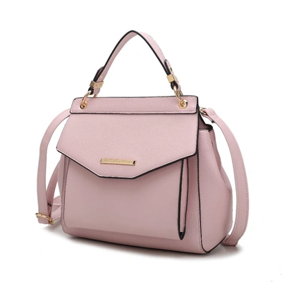 Mkf Collection By Mia K Vida Vegan Leather Women's 3-in-1 Satchel, Backpack & Crossbody In Pink