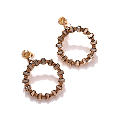Sohi Gold Plated Designer Stone Drop Earring For Women's
