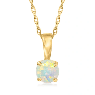Rs Pure By Ross-simons Opal Pendant Necklace In 14kt Yellow Gold In Multi
