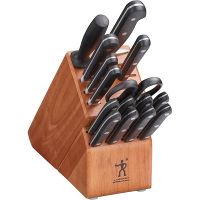 Henckels Classic 16-piece Knife Block Set, Chef's Knife, Serrated Utility Knife, Bread Knife, Steak Knives, B