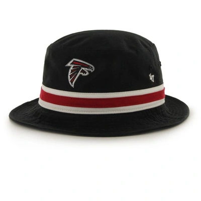 47 ' Black Atlanta Falcons Striped Bucket Hat