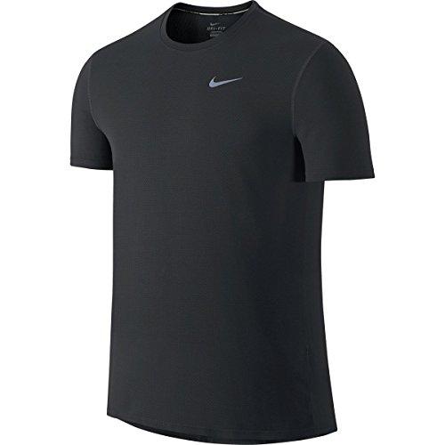 Nike Men's Dry Contour Running Top In Anthracite/reflective Silver ...