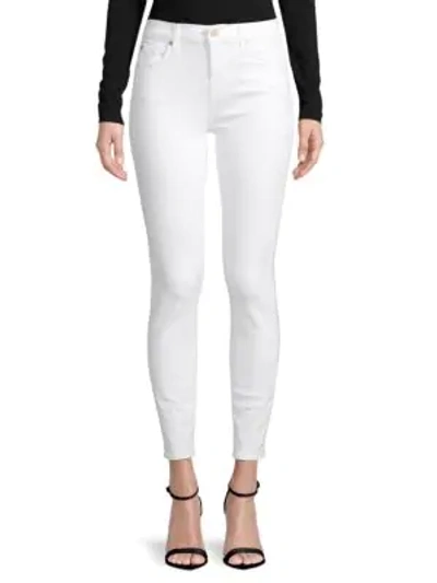 7 For All Mankind Classic Skinny Jeans In White