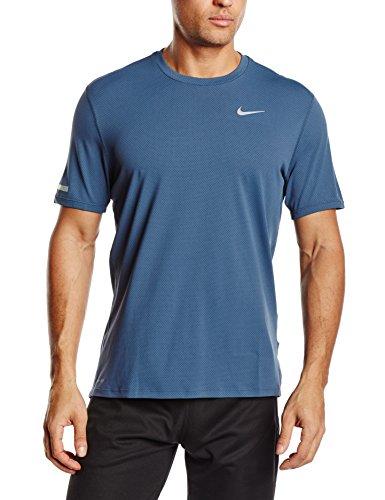 Nike Men's Dry Contour Running Top In Squadron Blue | ModeSens