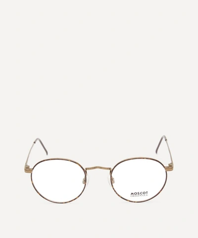 Moscot Zev Metal Optical Frames In Antique Gold