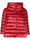 Herno Padded Front Fastened Jacket In Red