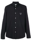 Kenzo Side Tiger Longsleeved Shirt In Black