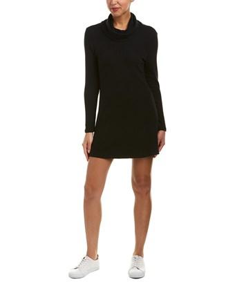 cowl neck shift dress