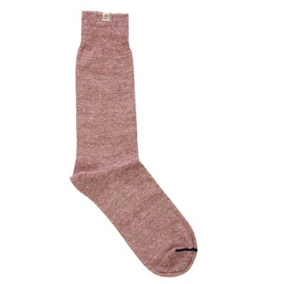 40 Colori Brown Melange Linen Socks