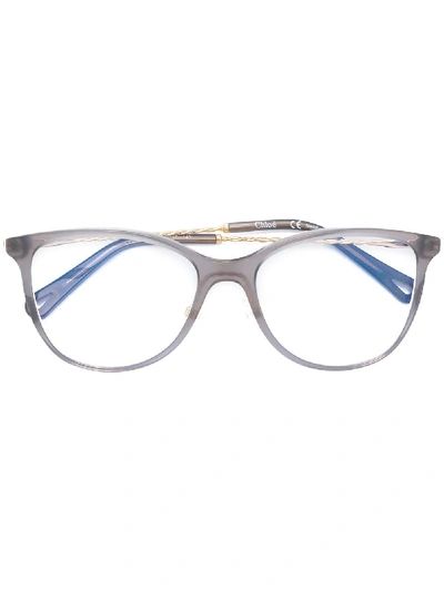 Chloé Eyewear Square Shaped Glasses - Grey