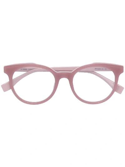 Fendi Eyewear Cat-eye Shaped Glasses - Pink