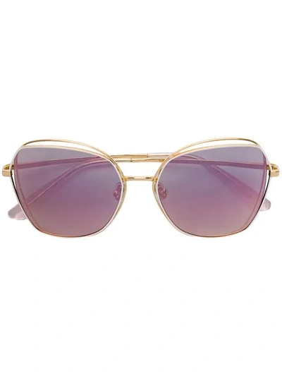 Bolon Butterfly Sunglasses In Metallic