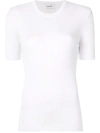 Courrèges Ribbed Half Sleeve Sweater - White