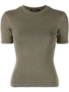 Yeezy Shrunken Short Sleeve T-shirt In Military Grey