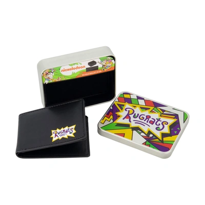 Concept One Nickelodeon Rugrats Logo Bifold Wallet, Slim Wallet With Decorative Tin For Men And Women In Multi