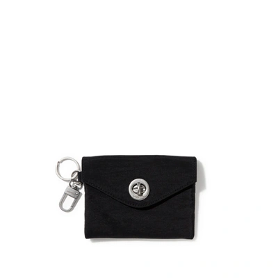 Baggallini On The Go Envelope Case - Medium Pouch Keychain Wallet In Black