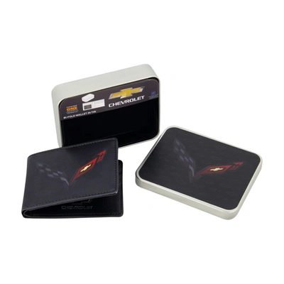 Concept One Gm Chevrolet Logo Bifold Wallet, Slim Wallet With Decorative Tin For Men And Women In Multi